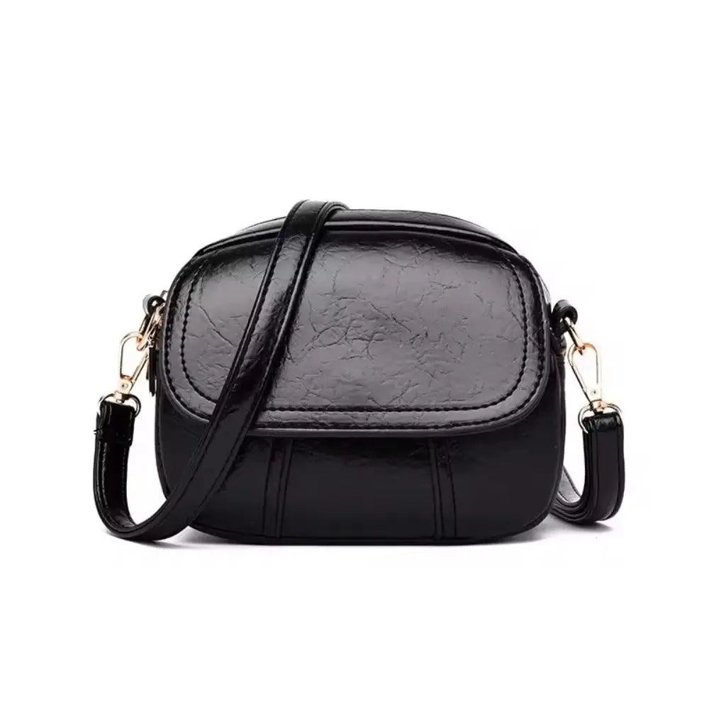 Vintage and Lightweight Leather Shoulder Bag