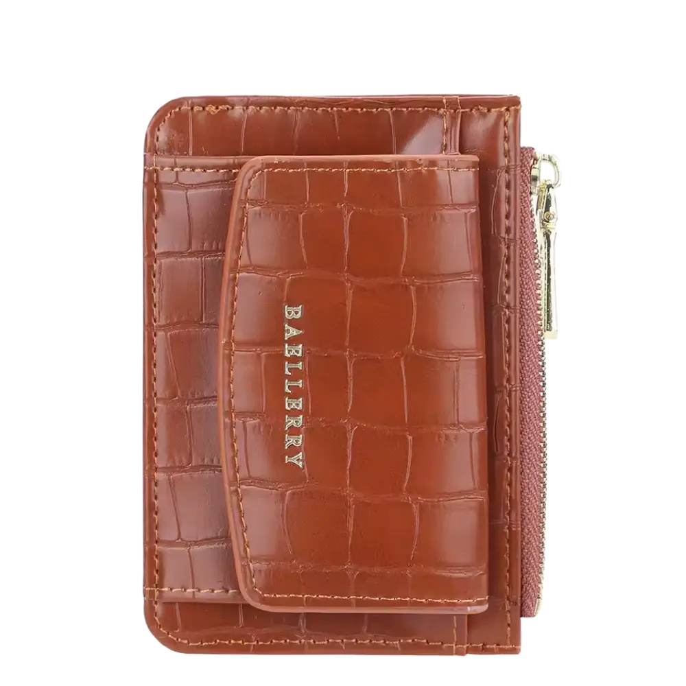 Chic Wallet with Trendy Crocodile Patterns