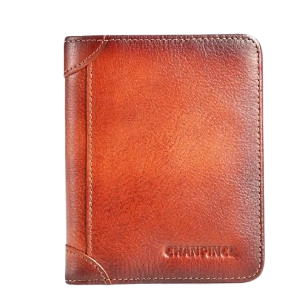 Men's Vintage Folding Leather Wallet