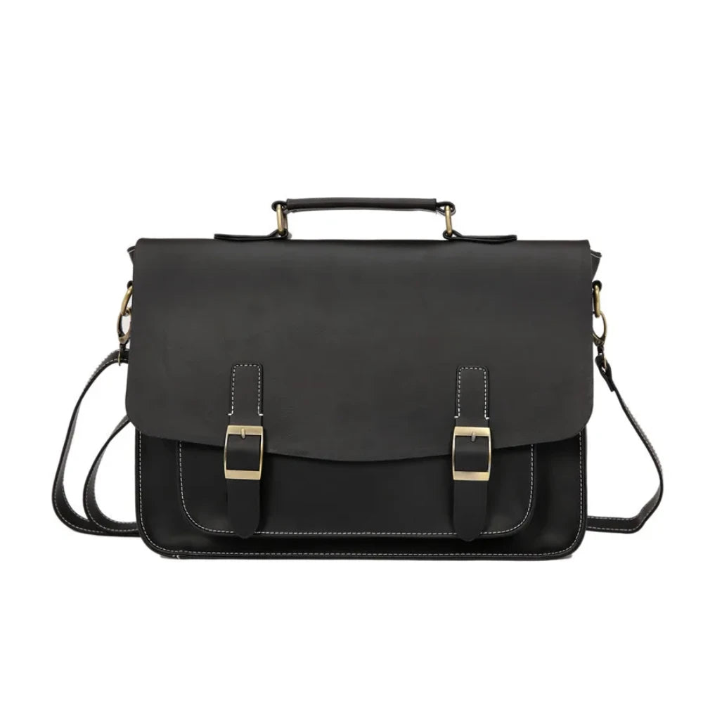 Vintage Leather Briefcase For Pc