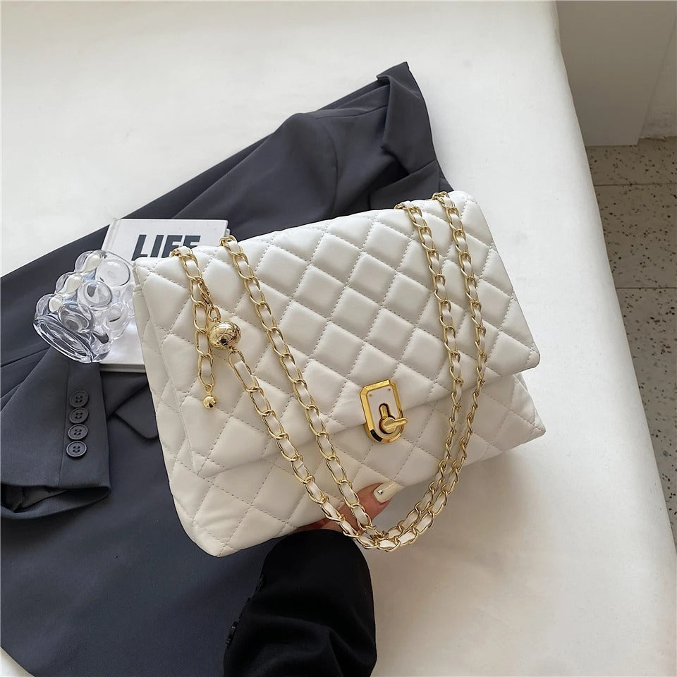 Sac Bandoulière Chaîne en Cuir PU