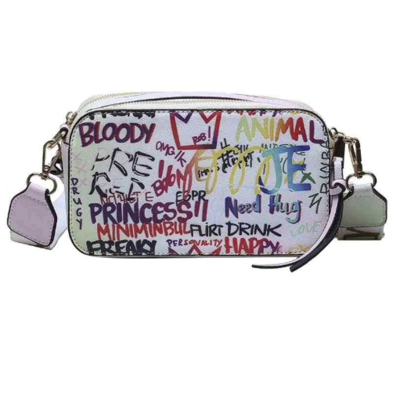 Rainbow Graffiti Shoulder Bag