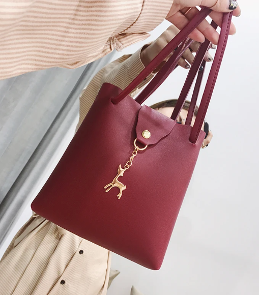 Shoulder Bag with Drawstring