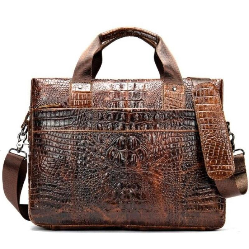 Porte Documents Mallette d'Ordinateur Crocodile