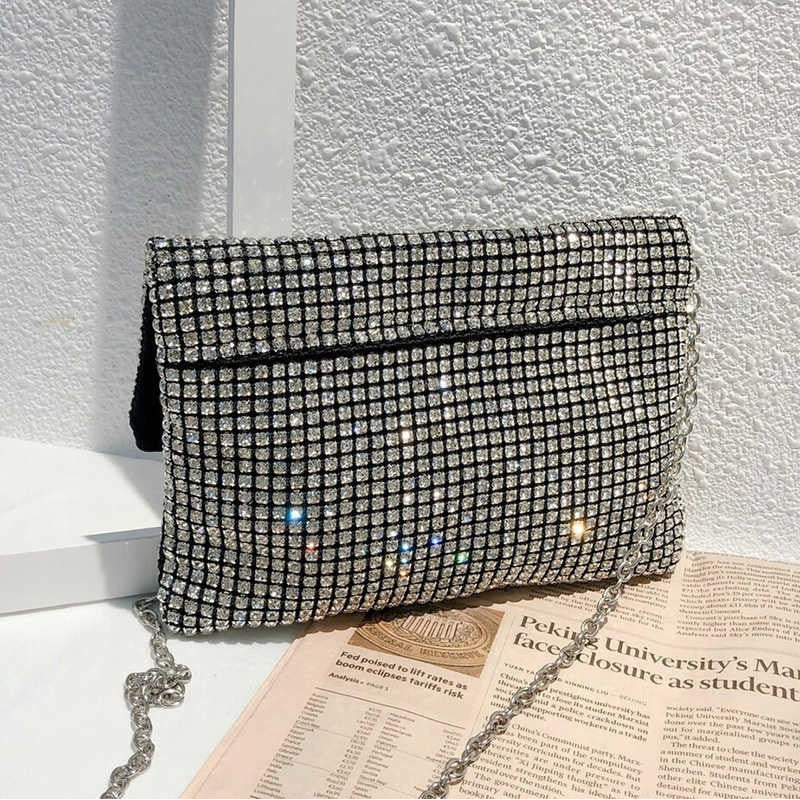 Sac à Main Soirée Chic en Strass avec Chaine