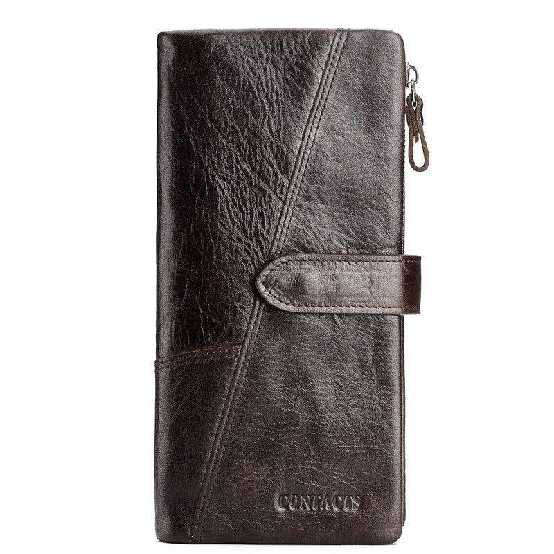 Portefeuille Vintage en Cuir Pu Multifonction