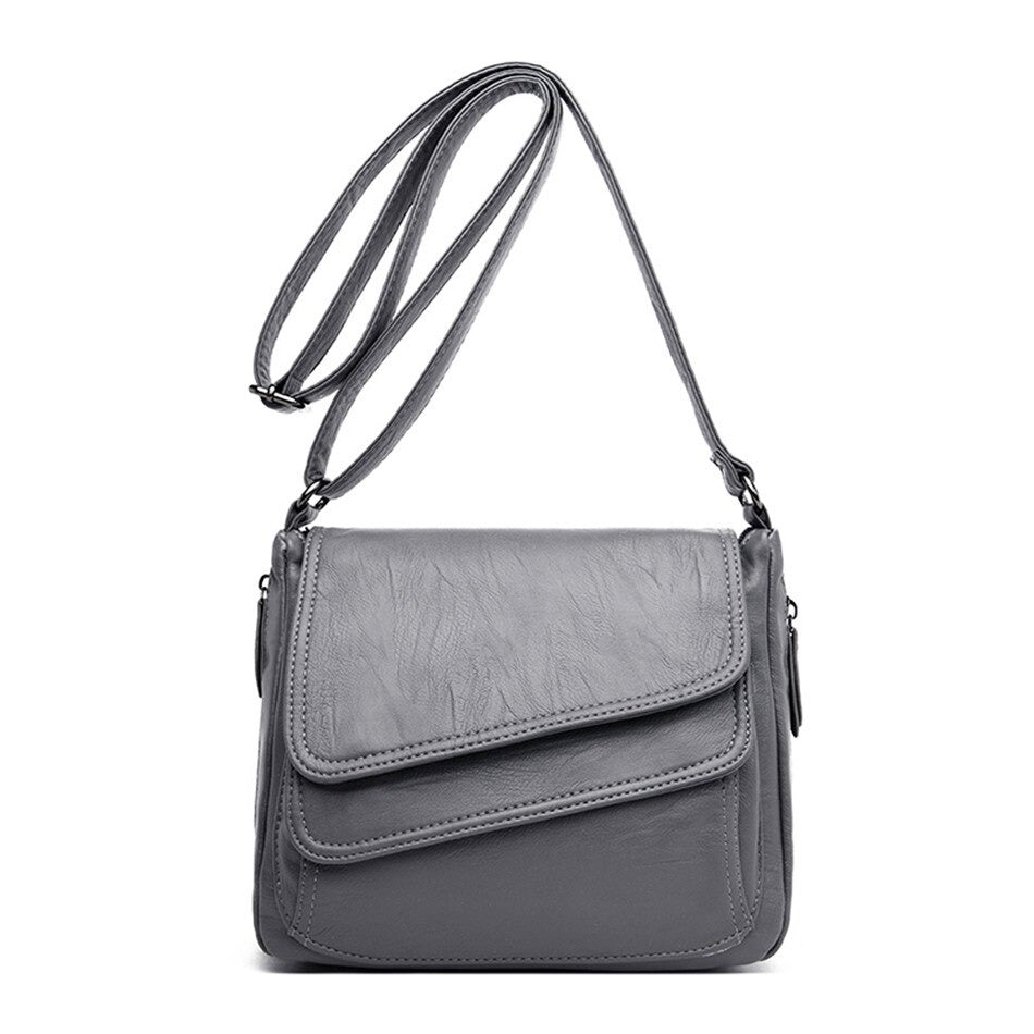 Sac Bandoulière Rétro en Cuir PU