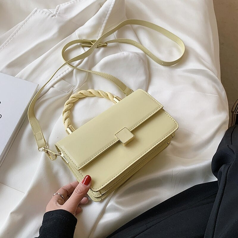 Sac à Main Petit en Cuir PU à Bandouliére