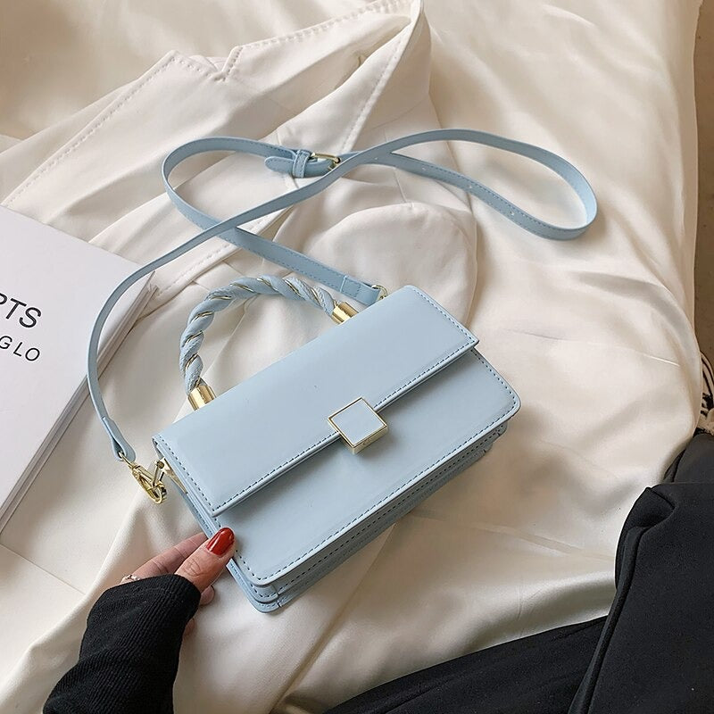 Sac à Main Petit en Cuir PU à Bandouliére