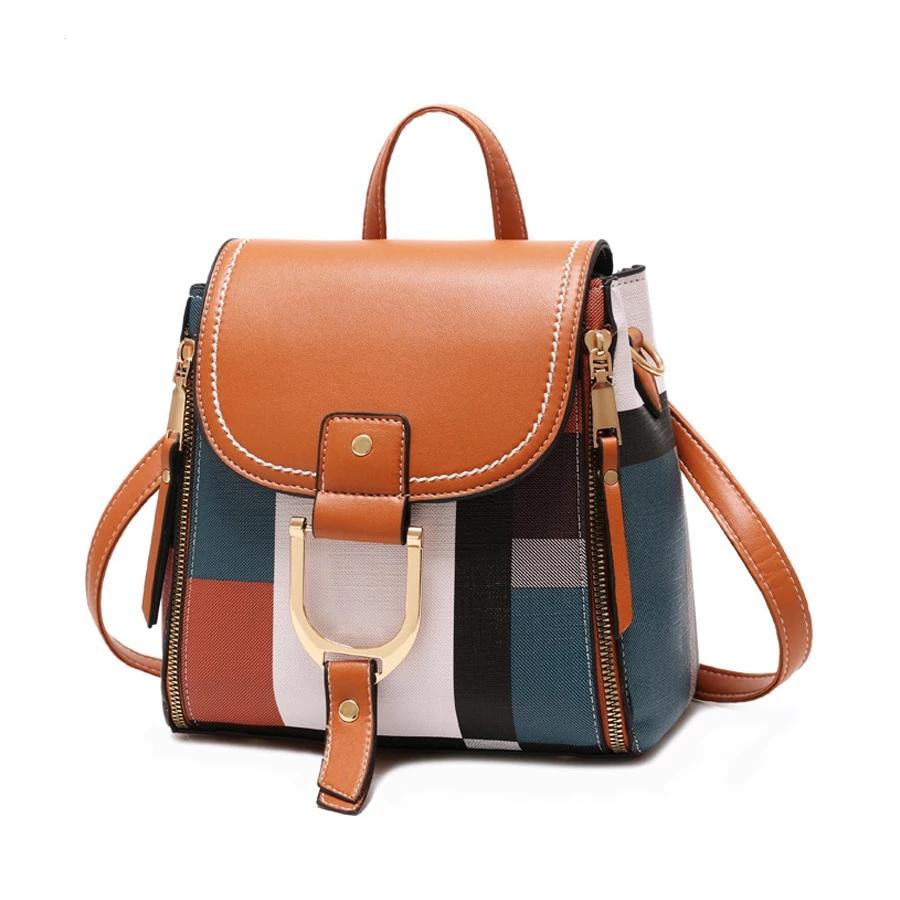 Women s Leather Backpack Day Bag