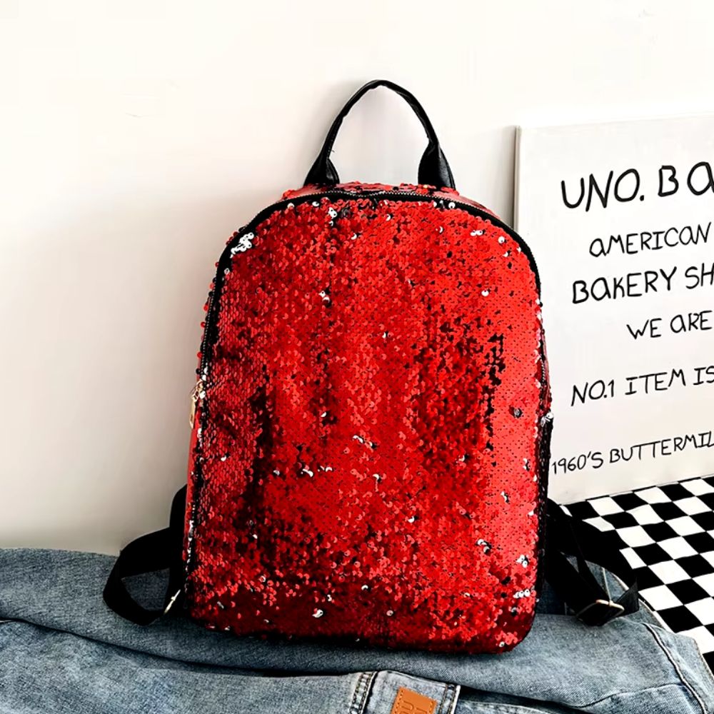 Large Capacity Sequin School Bag