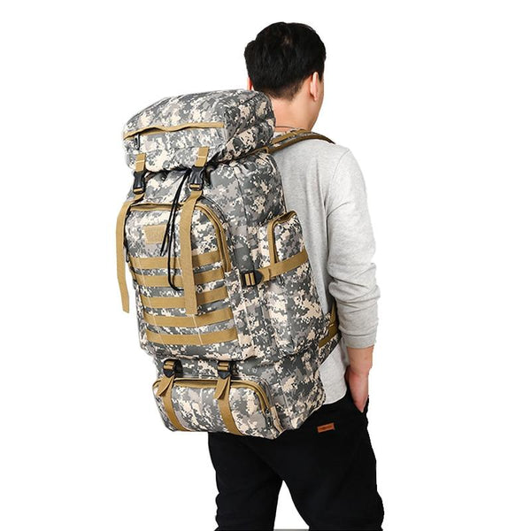 80L Large Military Mountain Backpack