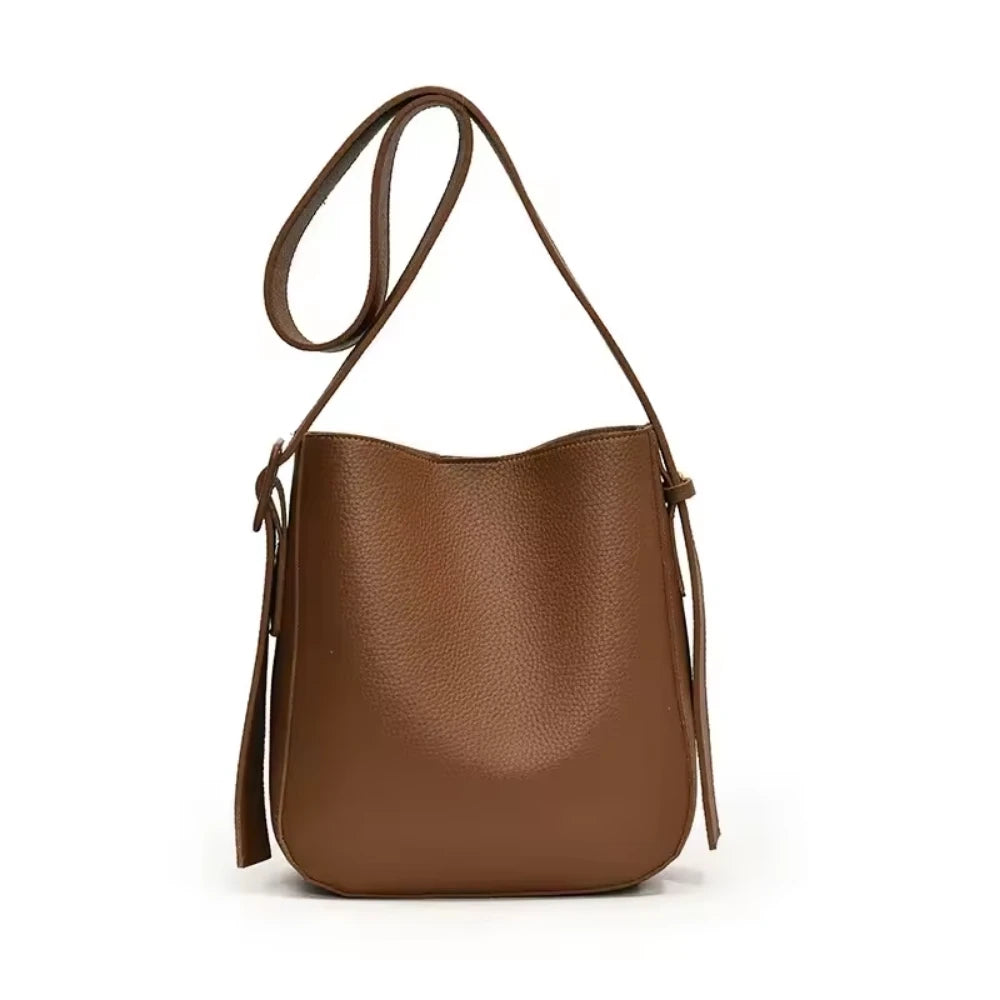 Shoulder Bag with Colored Strap