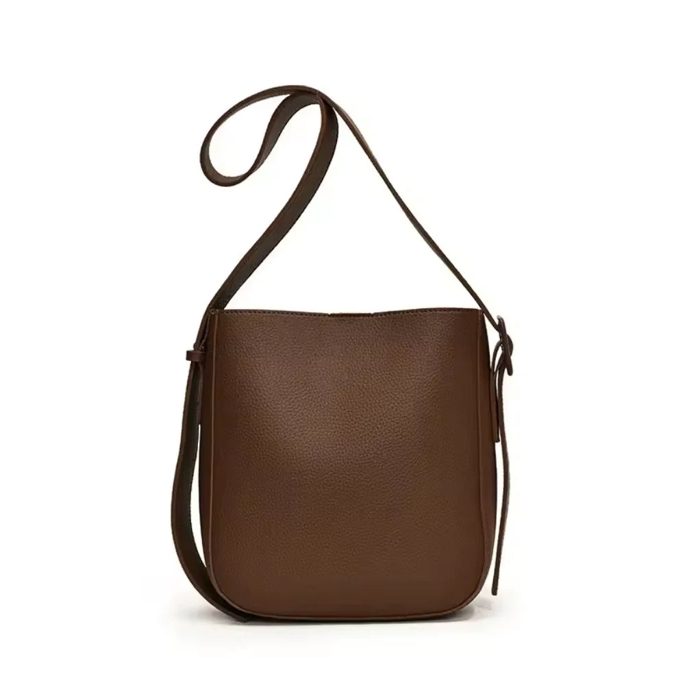 Shoulder Bag with Colored Strap