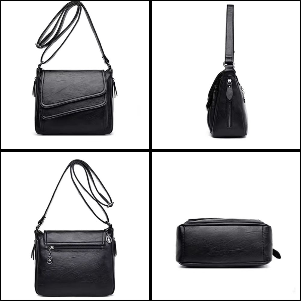 Retro PU Leather Shoulder Bag