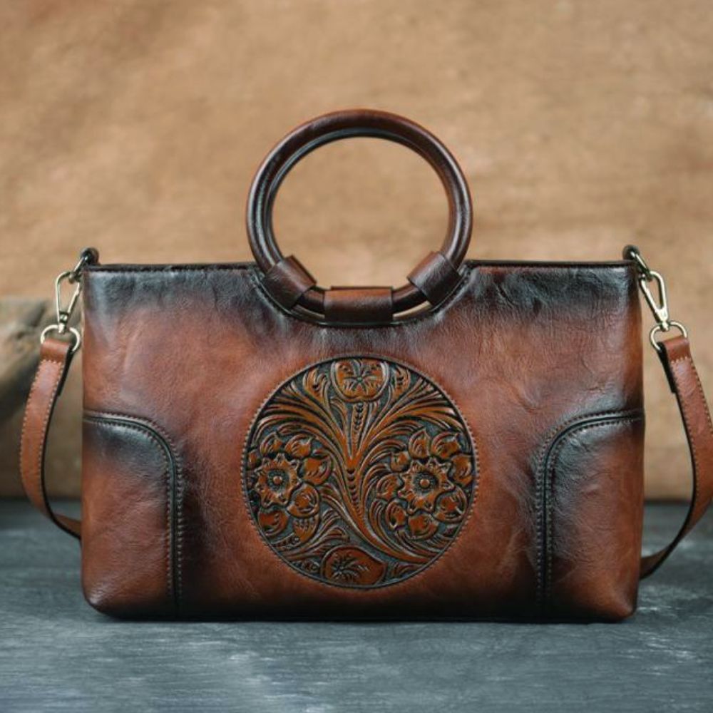 Retro Vintage PU Leather Handbag 