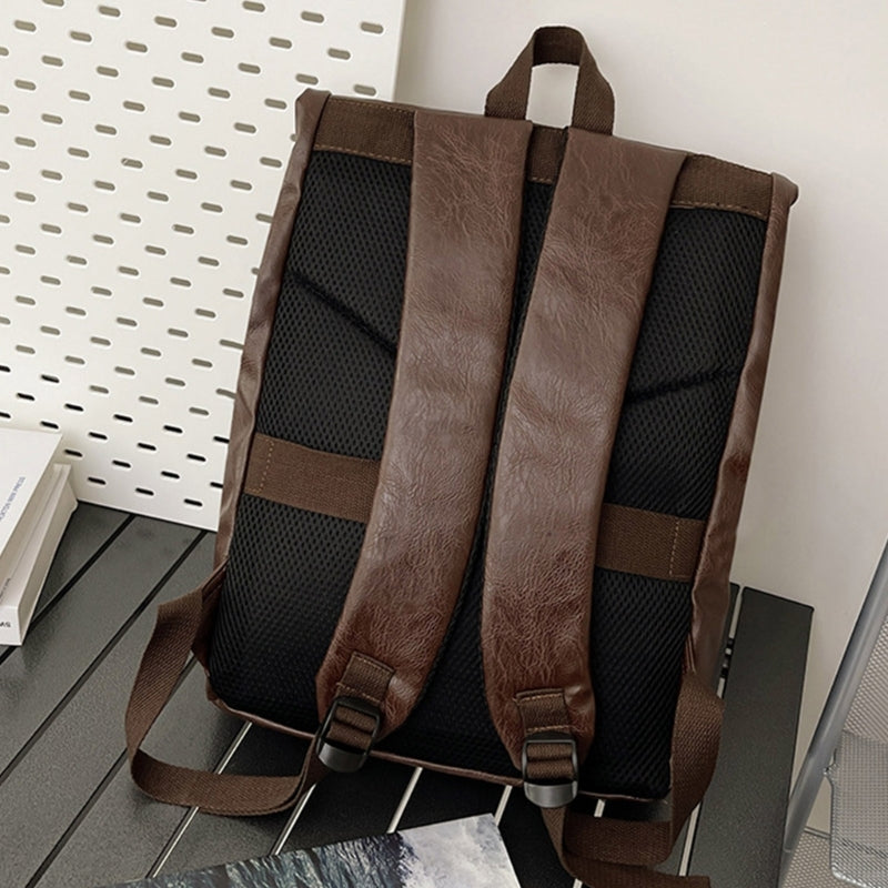 Sac de Voyage à Dos en Cuir Rétro pour Homme