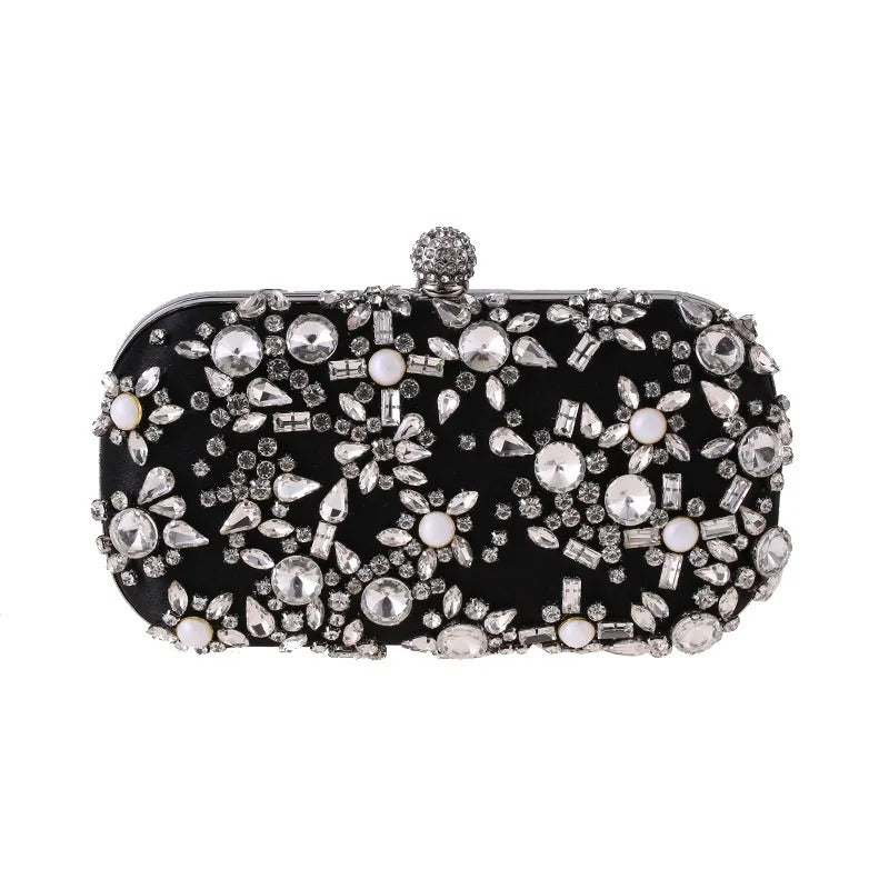 Evening Clutch Bag with Rhinestones